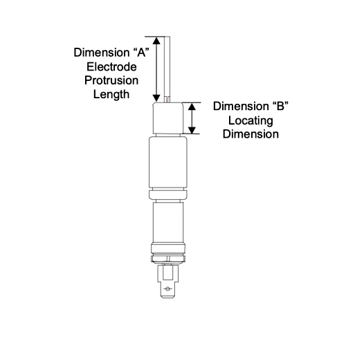 Baso Y75AS-1 Flame Sensor Rod Dimensions