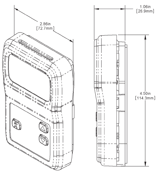 BAPI BA/-B4X BAPI-Stat 4 Room Humidity Transmitter with Optional Temperature Sensor (No Display)