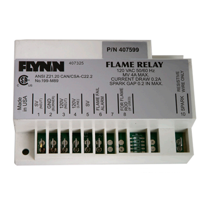 Flynn 407599 Flame Relay Ignition Module 120 VAC