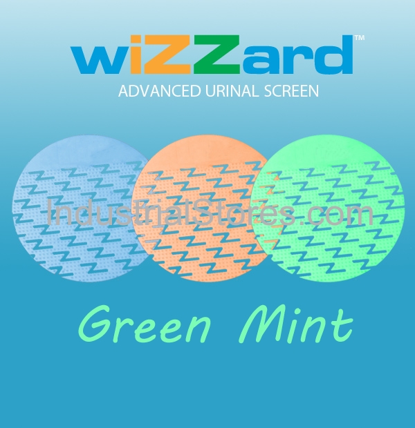Air-Scent WUS50-LG Wizzard Urinal Screen - 50/Pack (Light Green-Mint) (Qty of 5)