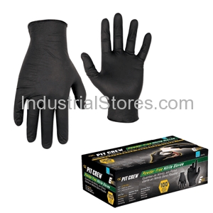 CLC Work Gear 50865 CLC Black Nitrile Disposable Gloves - Box of 100 - X-Large (2337X)