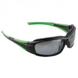 3M SS1514AS-B Safety Sunwear with Black/Green Frame and Silver Lenses (Pack of 10)