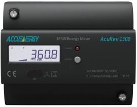 AccuEnergy AcuRev 1311-333-X1 DIN Rail Multifunction Energy Meter 333mV Input CT Relay Output