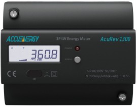 AccuEnergy AcuRev 1311-mA-X0 DIN Rail Multifunction Energy Meter 80/100/200mA Input CT No Additional I/O