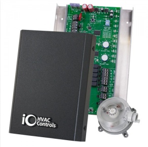 iO HVAC Controls ZP3-HPS-ESP Heat Pump 3-Zone Control Panel with Static Pressure Sensor