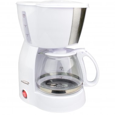 Brentwood Appliances TS-213W 4-Cup Coffee Maker (White)