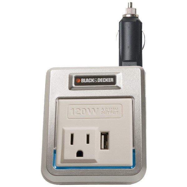 Black & Decker PI120P 120-Watt Power Inverter with USB Outlet