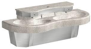 Acorn 3792 Two Station Cast Solid Surface Kurve Wash Basin