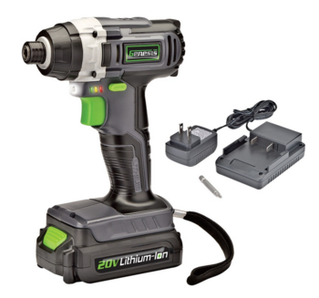 Genesis GLID20A Cordless 20-Volt Lithium-Ion Impact Driver