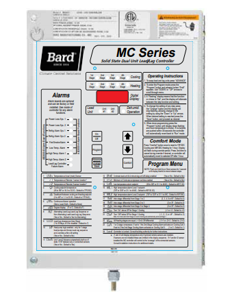 Bard HVAC MC4002-BC Lead/Lag Controller with Alarm and SNMP Traps & IPV6