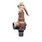 Kunkle 6030HG-M01-AM0135 Bronze Safety Relief Valve with Side Outlet 1-1/2" 135 PSI