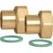 Caleffi NA12260 Union Connection Set 1" with Nuts (Set of 2)